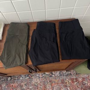 Three Pairs Fast and Free Lululemon Leggings